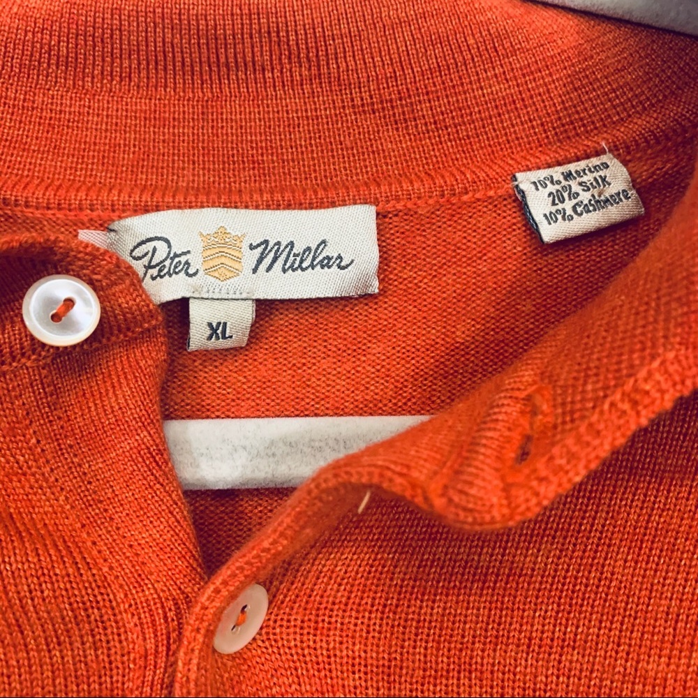 Peter Millar Cashmere Blend 3-Button Sweater Xl - image 4